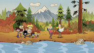 S7E06B The Louds are hiking near a river