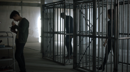 Penny and Marina caged
