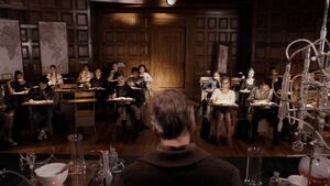 Van der Weghe teaching Alchemy