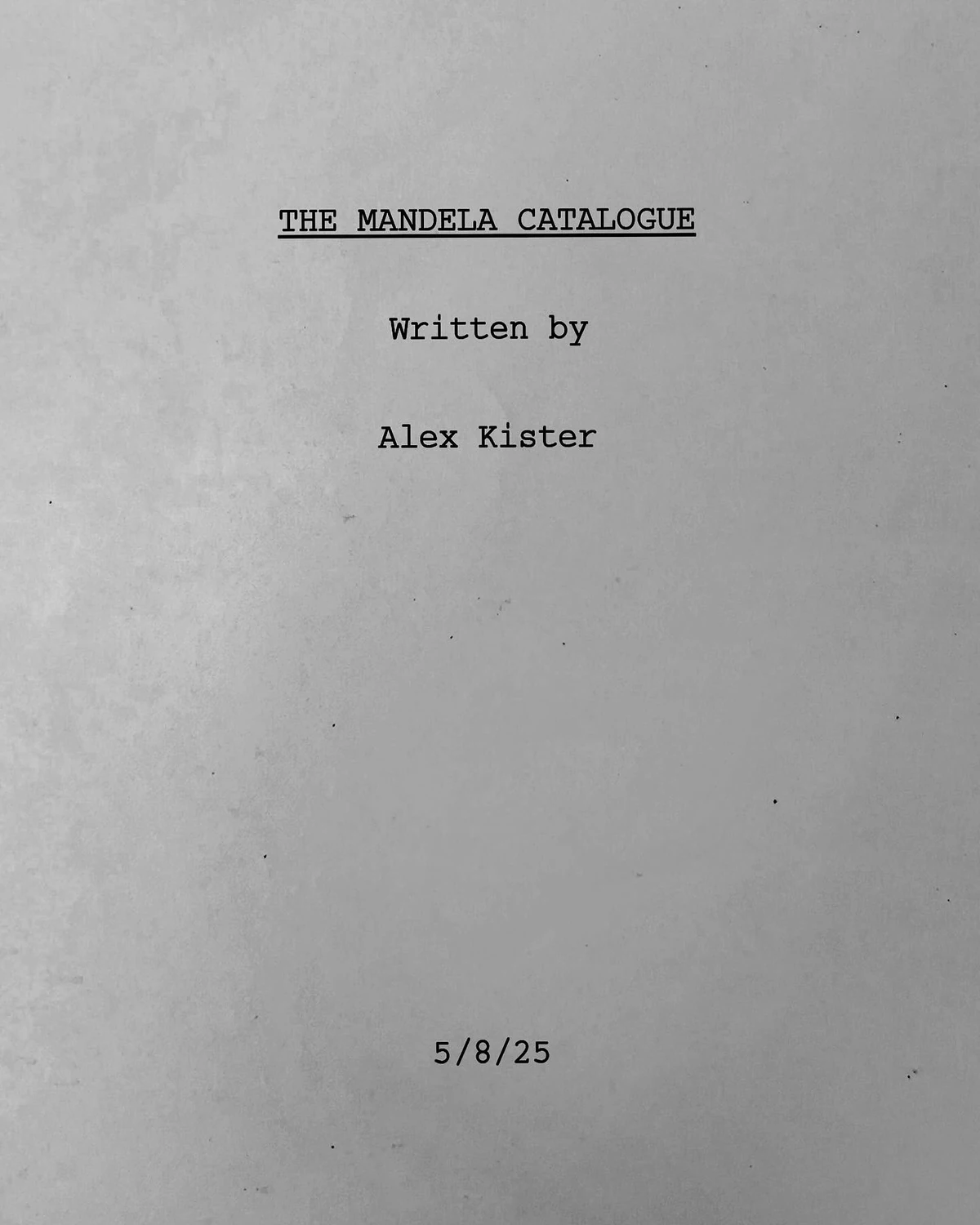 The Mandela Catalogue (film) The Mandela Catalogue Wiki Fandom