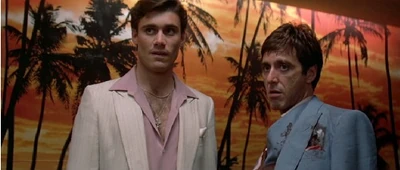 with Al Pacino in Scarface