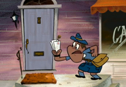 Donald delivering mail