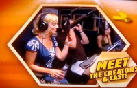 Amy Poehler, Andy Richter and Grey DeLisle during a recording session of the show.