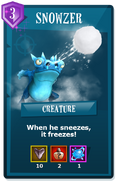 Snowzer Card