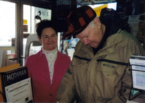 Carolin Harris and John Keel, Author of The Mothman Prophecies