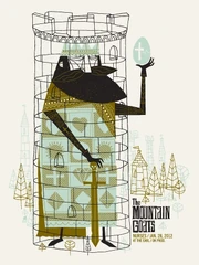 Tour poster for the January 2012 The Earl date. Artist: Methane Studios.