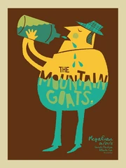 Tour poster for the April 2011 Variety Playhouse date. Artist: Mark McDevitt (Methane Studios).