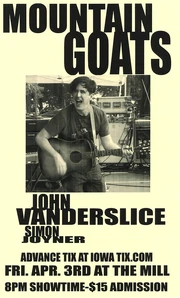 Poster for the April 2009 The Mill date. Artist: Unknown.