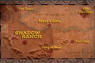 The Map of Shadow Ranch and its surroundings