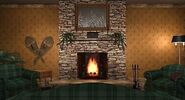 The fireplace