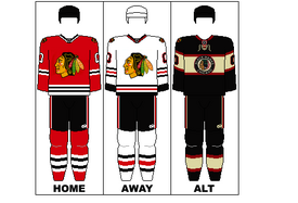 ALTERNATE A OFFICIAL PATCH FOR CHICAGO BLACKHAWKS ALT 2009-11