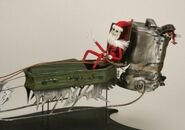 Sleigh with Santa Jack puppet