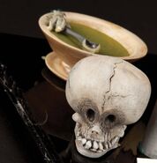 Sally's Soupbowl and Skull props