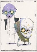 Dr. Finklestein and Igor early concept art