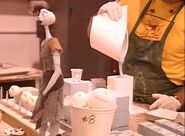 One of the Animators works on the Sally puppet