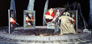 The Original Set of Oogie's Lair with Santa Claus and Sally captured by Oogie