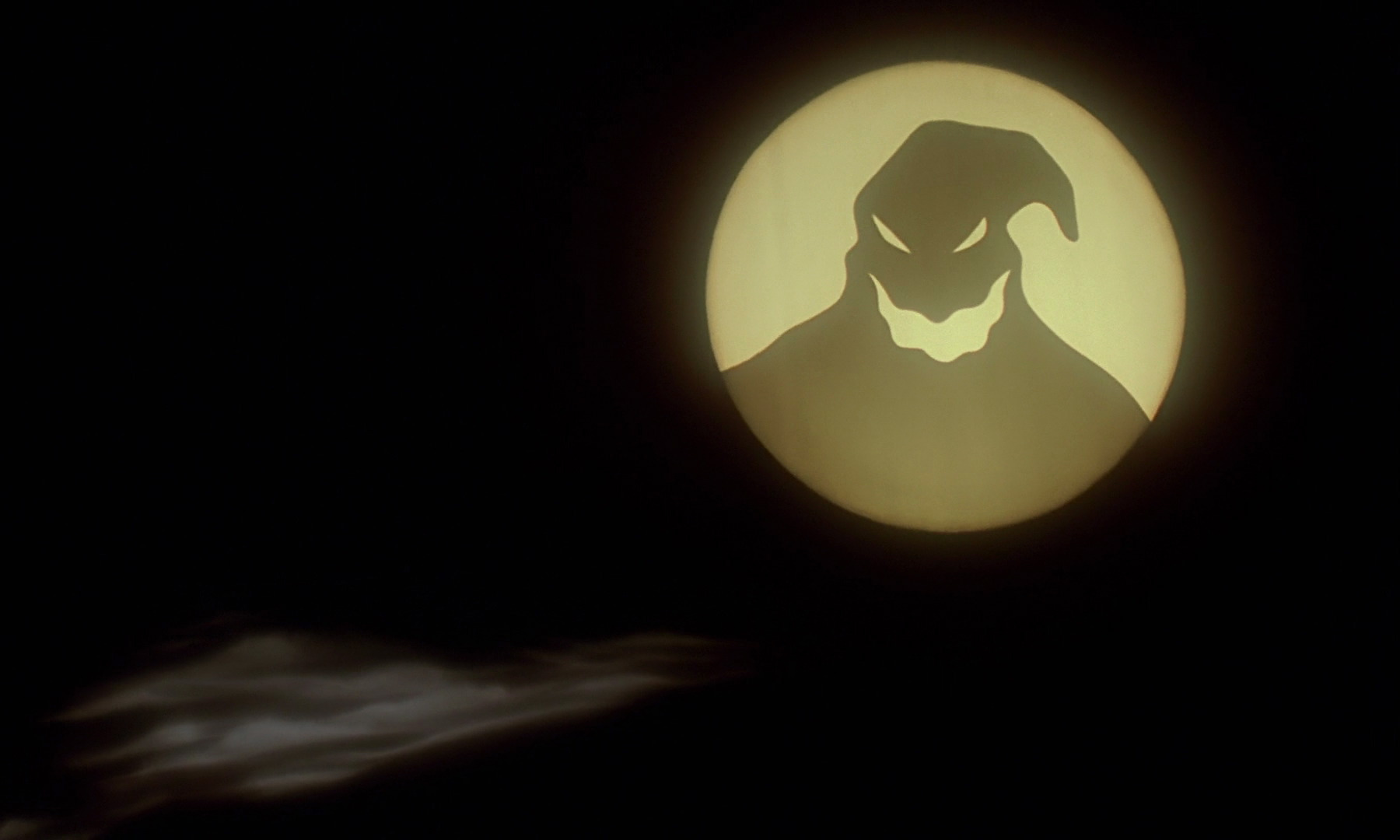 nightmare before christmas oogie boogie moon