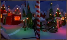 Jack crashing on one of the peppermint poles