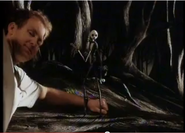 An Animator puts Jack in the right pose while fliming the movie