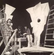 Bo Henry, Marble and Linda Overbey with Oogie Boogie's Lair, posted on Facebook