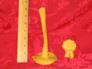 Original Puppet unused unpainted raw foam latex hat and badge for The Mayor puppet