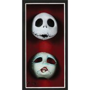 Screen-used Jack and Sally faces