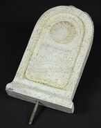 A Tombstone Display Prop used in the song "Poor Jack (Song)" is an actual real screen used prop