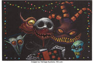 Concept Art with Jack and the citizens of Halloween Town