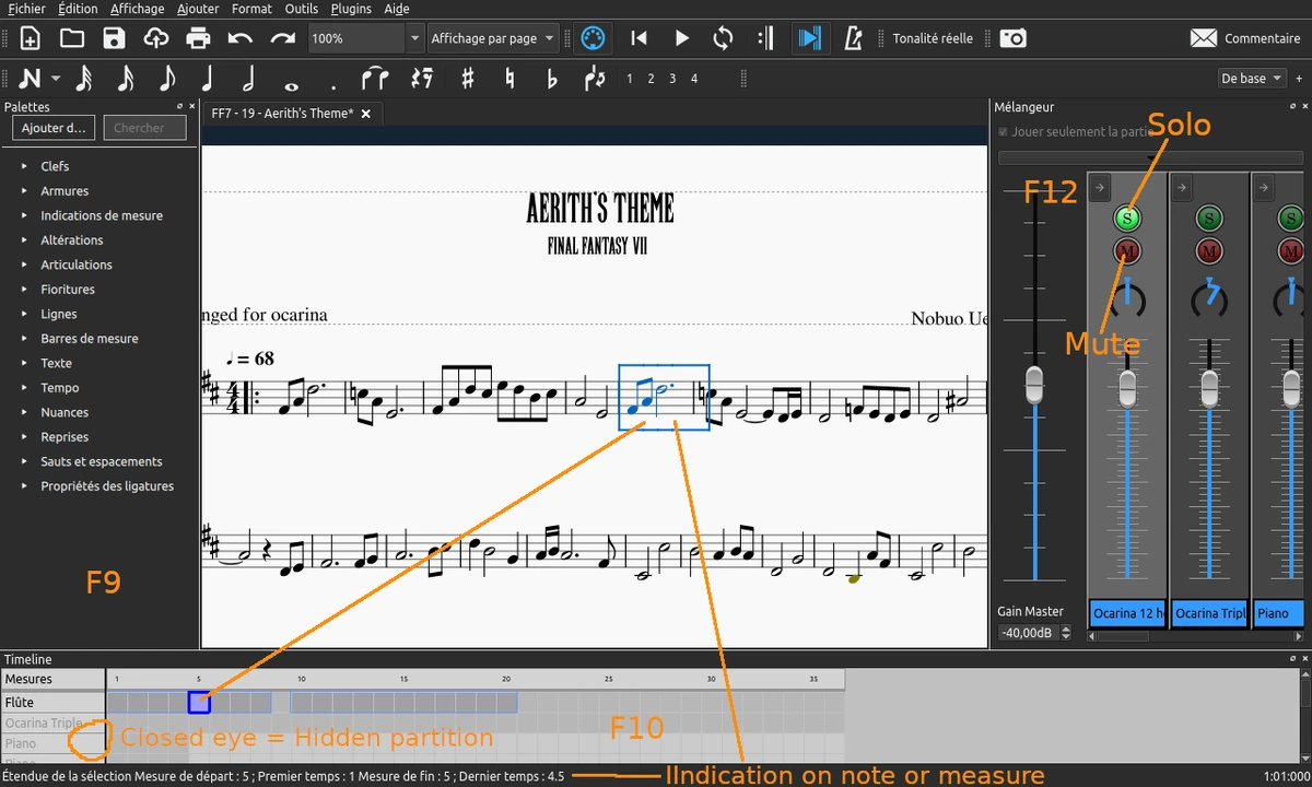 How to make sheet music from audio midi file with MuseScore The