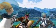 Torel and Chris being pursued by Ahuizotl