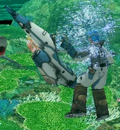 Chris with their Shock Gun