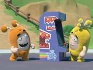 Slick plays a PAC-MAN-esque arcade game. What happens next is shocking.