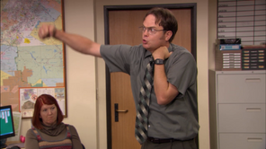 Dwight attacking Dwight