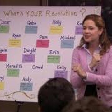 The Office New Years Resolutions Board Episode Ultimatum Dunderpedia The Office Wiki Fandom