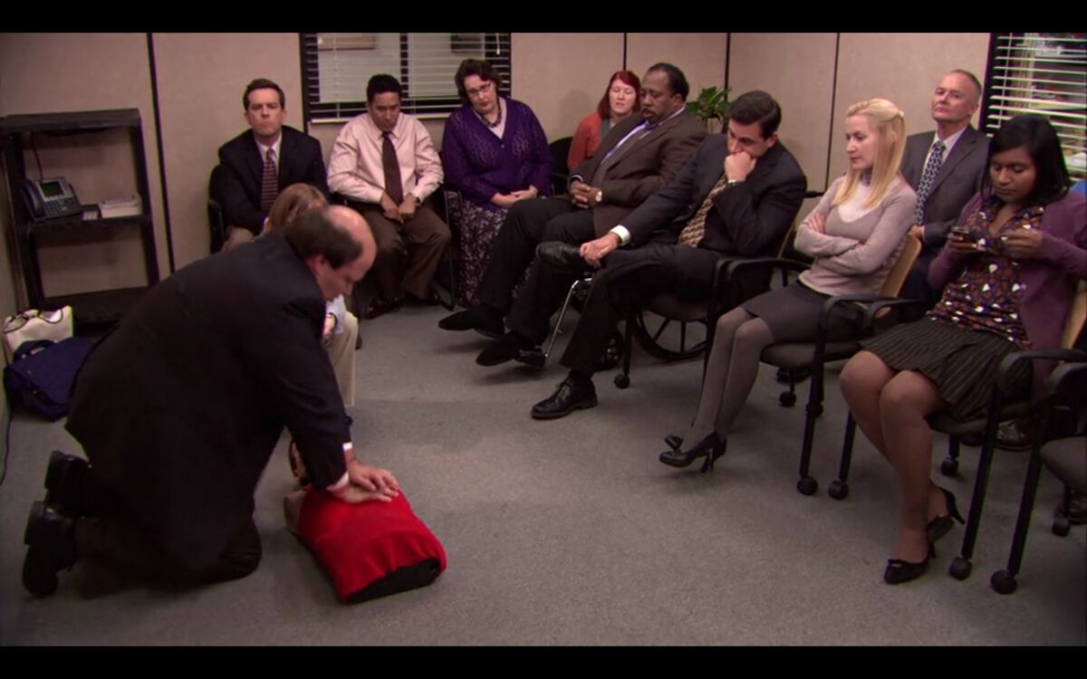 CPR Training Session Dunderpedia The Office Wiki Fandom