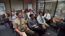 The Employees meeting for Diversity Day