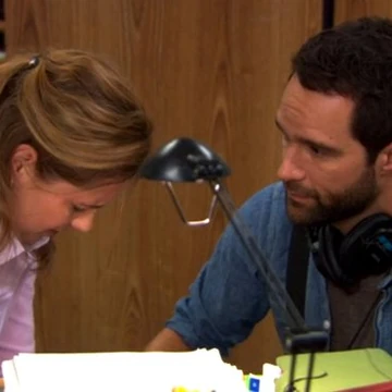 Brian Dunderpedia The Office Wiki Fandom walks out of andy's office and dumps water on phyllis phyllis: