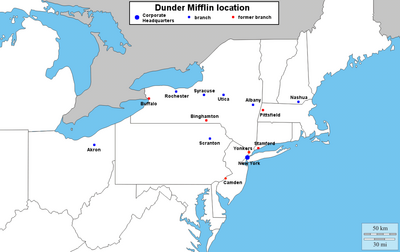 Location Of The Dunder Mifflin Office Building And Warehouse