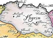 Skyrim on the Elder Scrolls map