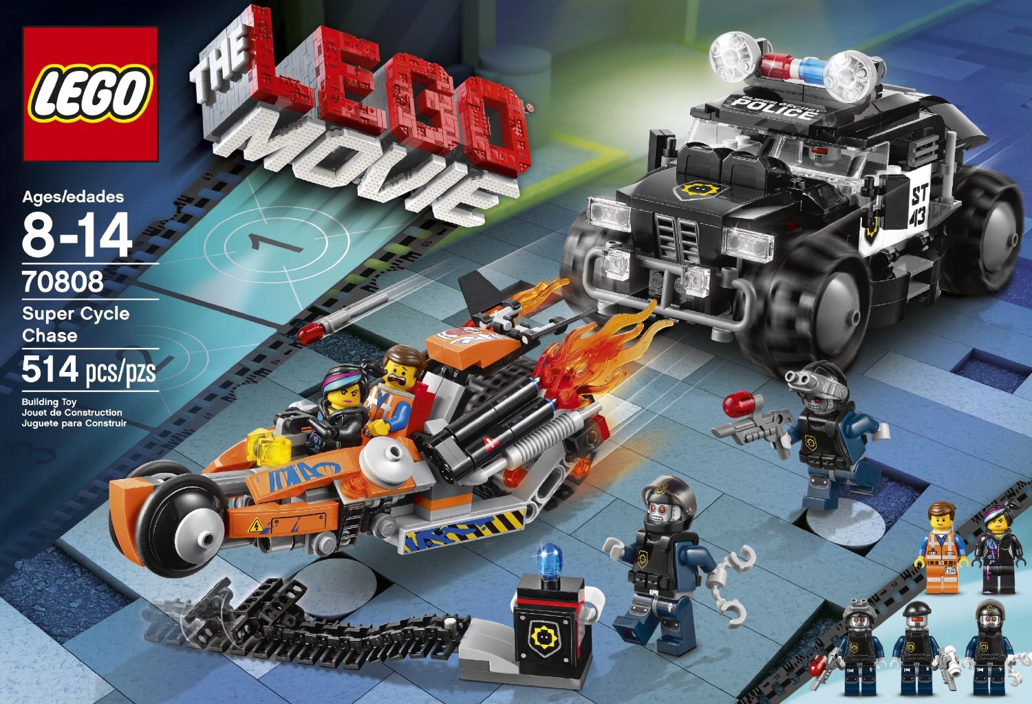 lego movie super cycle chase