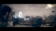 Gray shooting the Arc Gun.