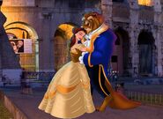 Belle and Beast enjoy with evening at Italy