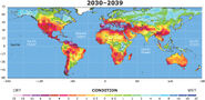Drought conditions 2030-2039