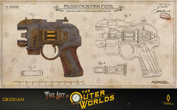Ultimatum The Outer Worlds Wiki Fandom - Firearm Png,Pistol Transparent  Background - free transparent png images 