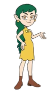 Emira en su traje de Grom