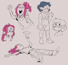 Willow-Boscha Art.jpg (266 kB) 23 May 2020 arte por Dana Terrace, parte de un trío llamado "Manejando la cuarentena en Huesosburgo."