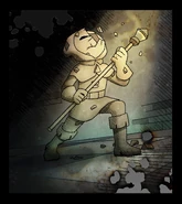 Un recuerdo de una Guardia DoradO después de estar petrifIcado.