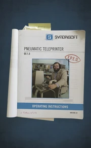 Pneumatic teleprinter