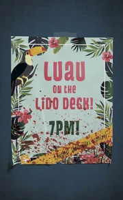 Blood splattered poster