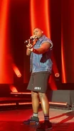 Matt performing at a summer show in August 2023.